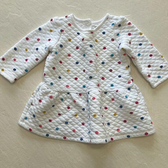 Polka Dot Quilted Dress (Gap, 18-24 Months) - Picture 1 of 5